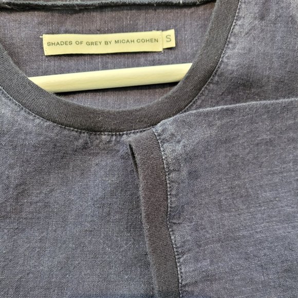 Shades of Grey by Micah Cohen blue linen shirt - Picture 6 of 6